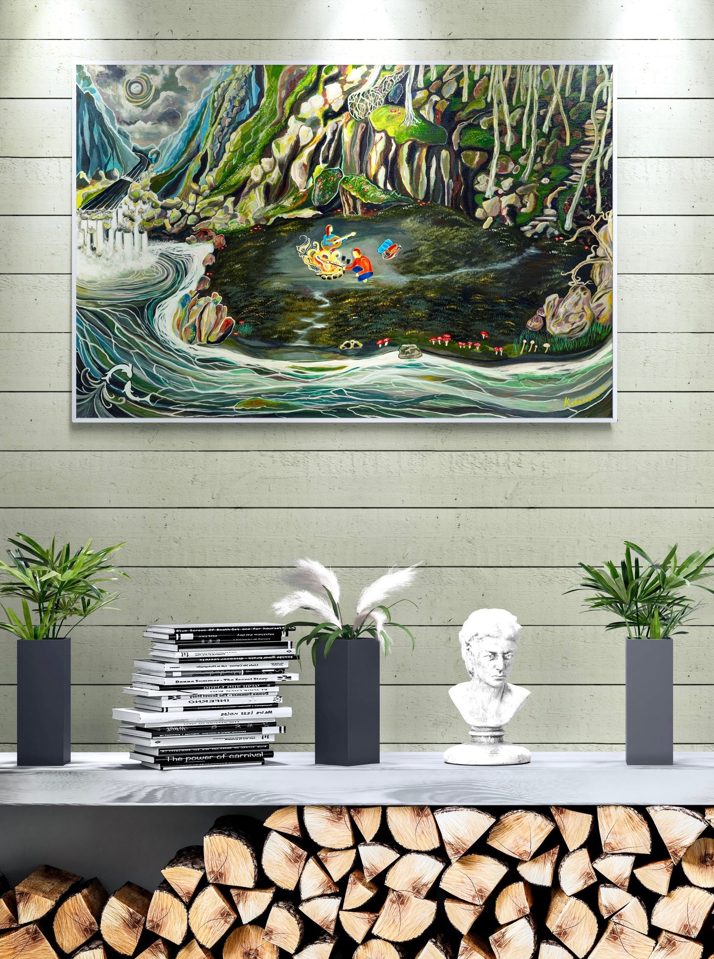 'Down By The River' canvas print