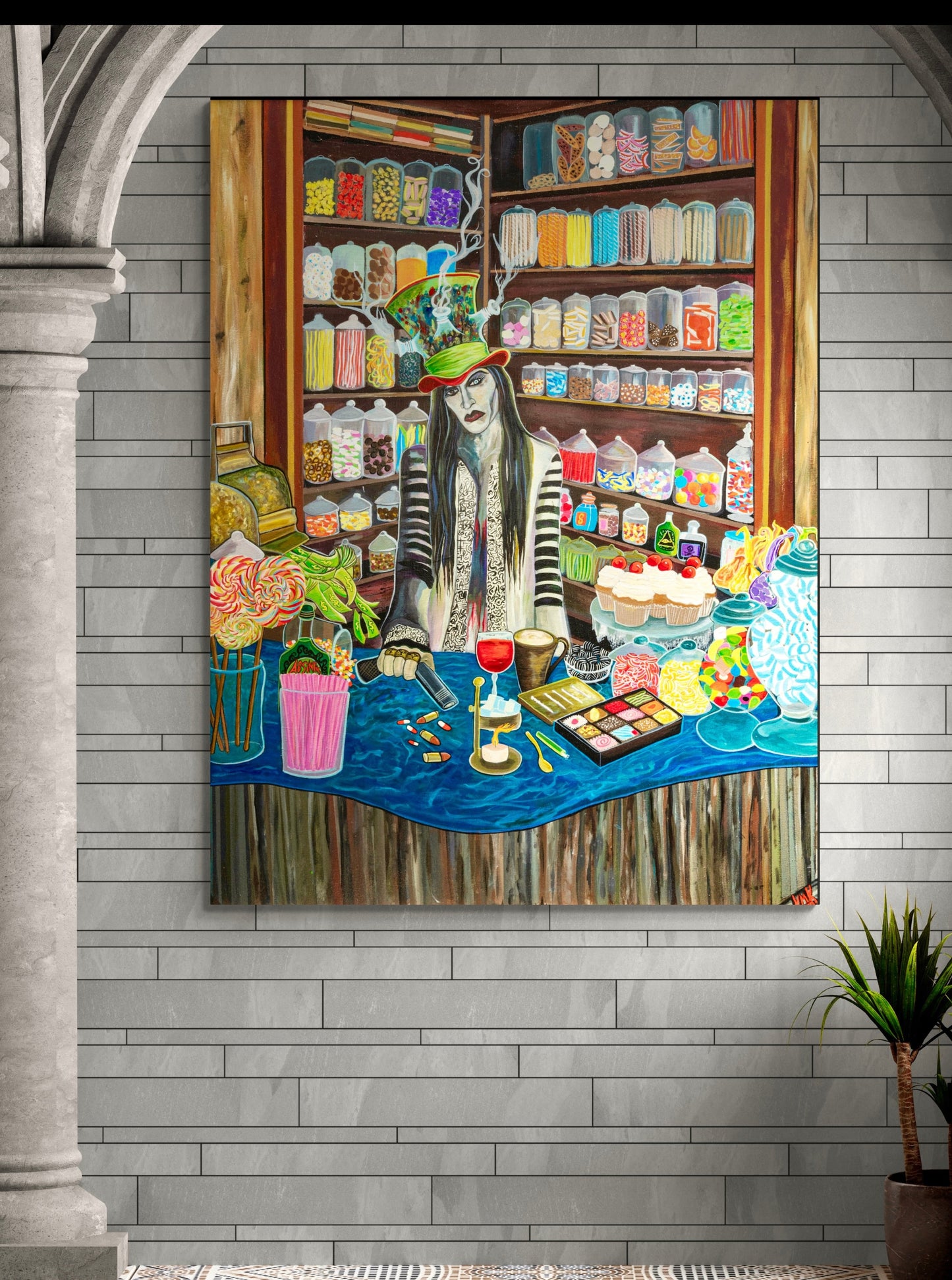 'Seduction of Indulgence' canvas print