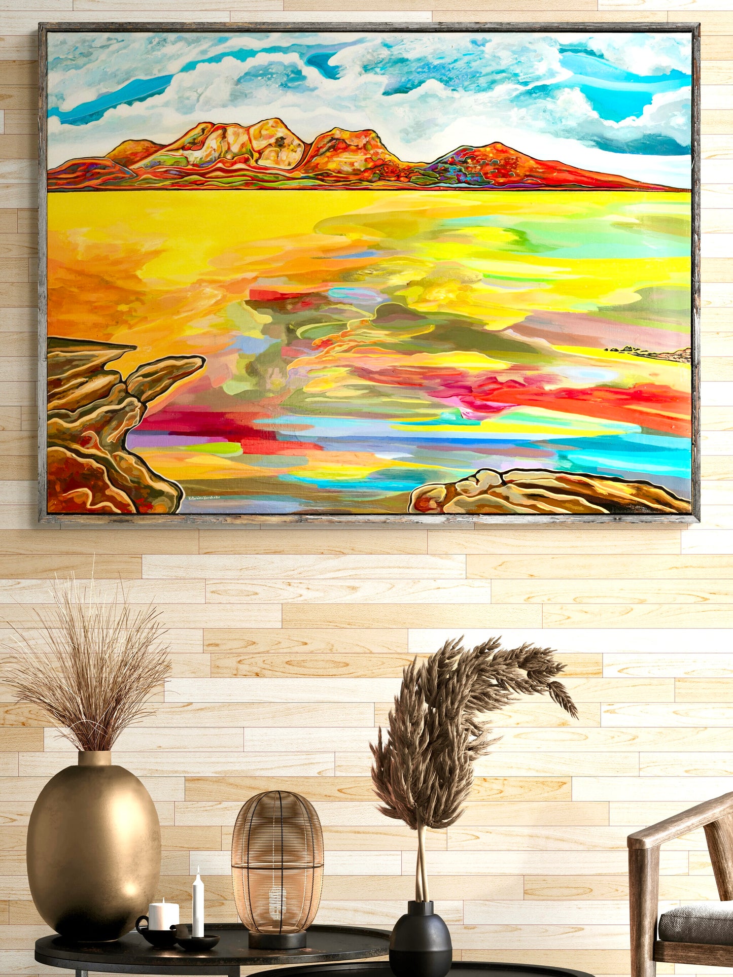 'Bay Of Fiery Hazards' canvas print