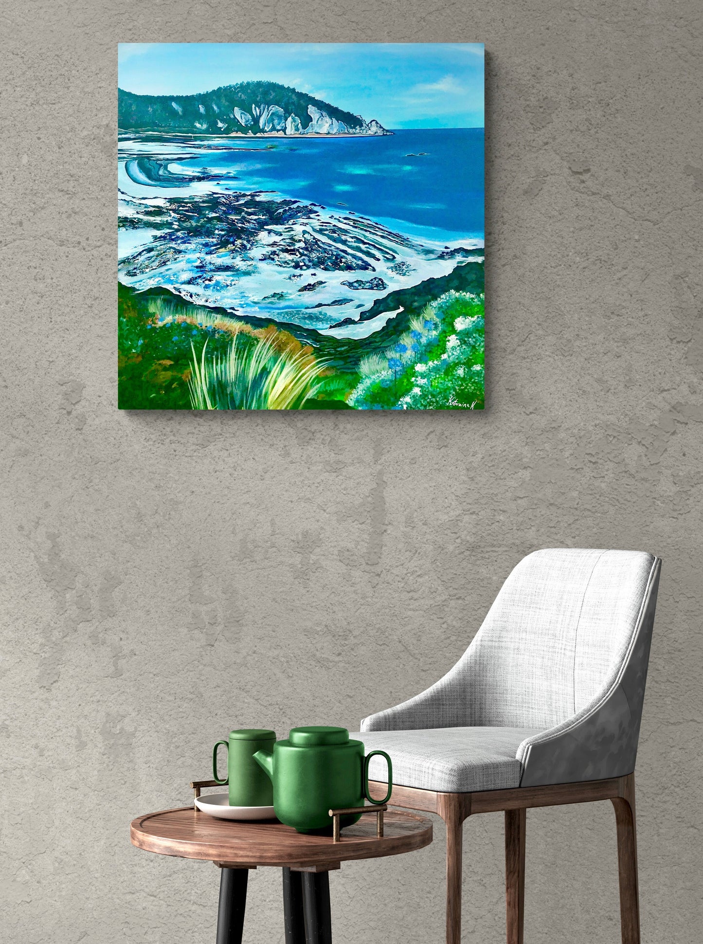 'On The Rocks' canvas print