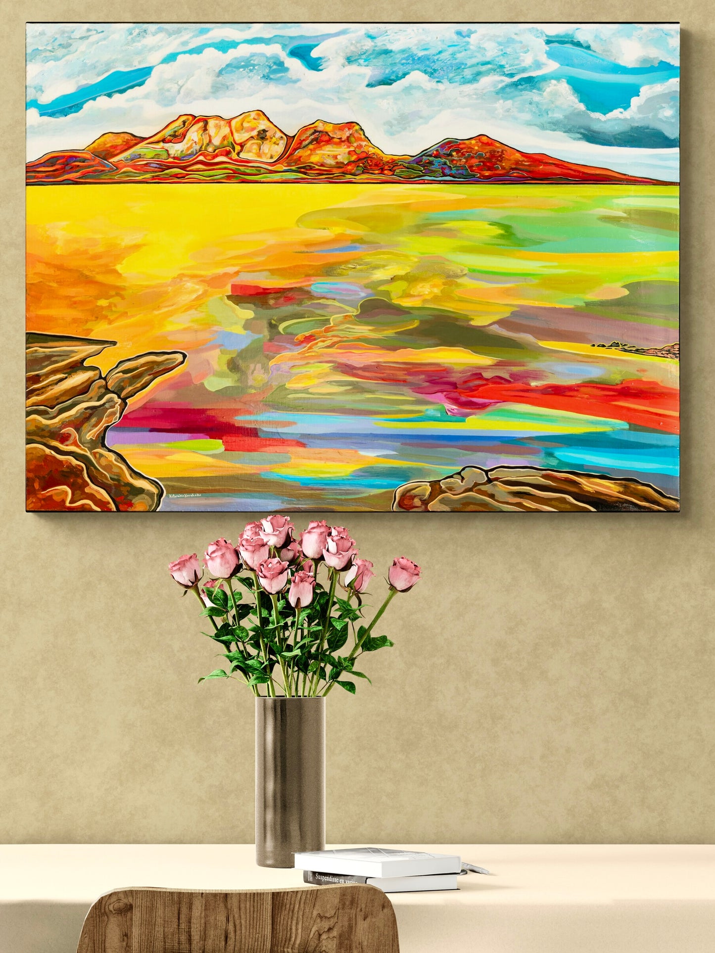 'Bay Of Fiery Hazards' acrylic print