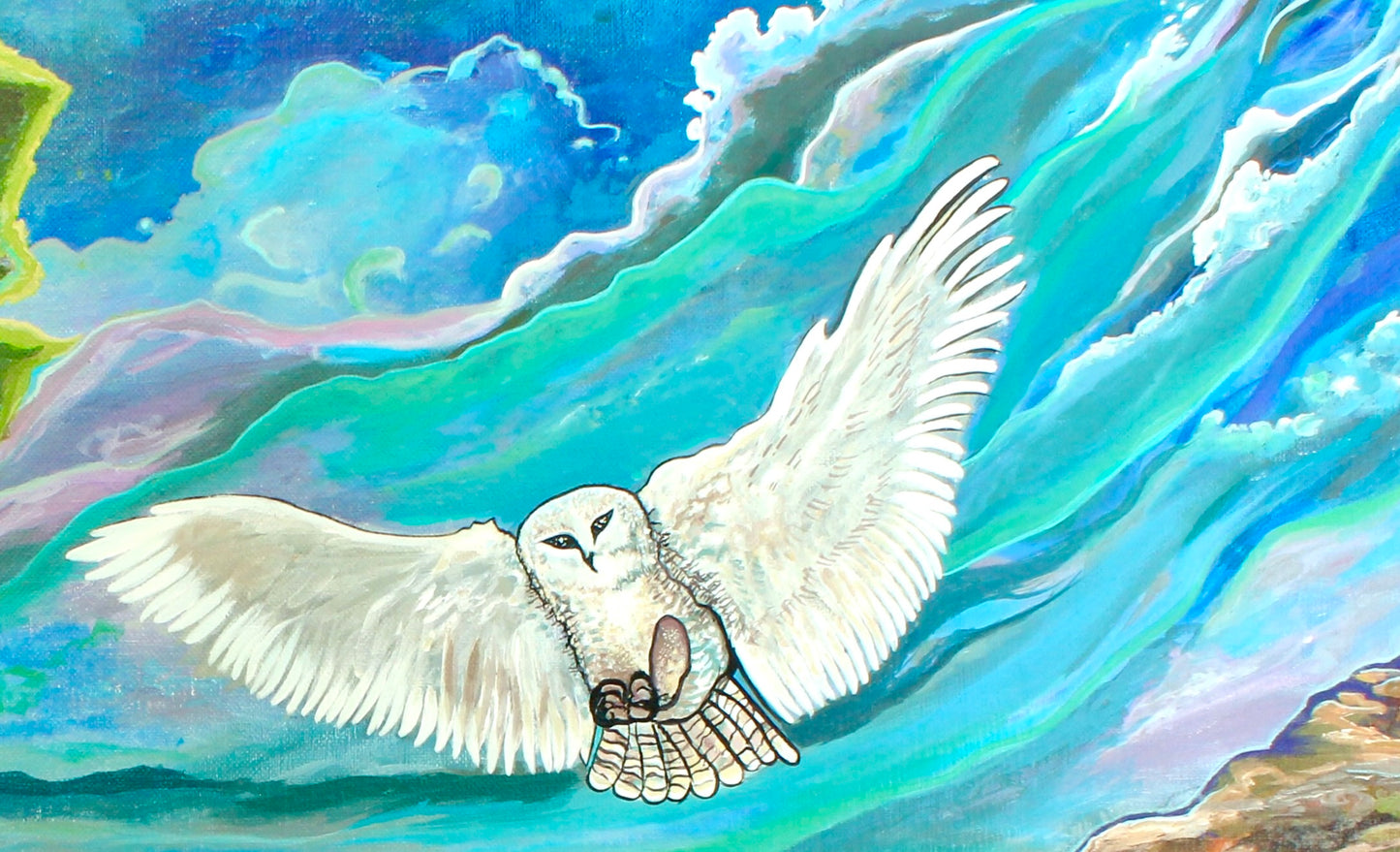 'One FOwl Swoop' acrylic print