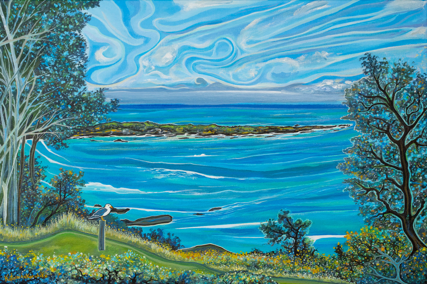 'Breakfast At Boat Harbour' original painting