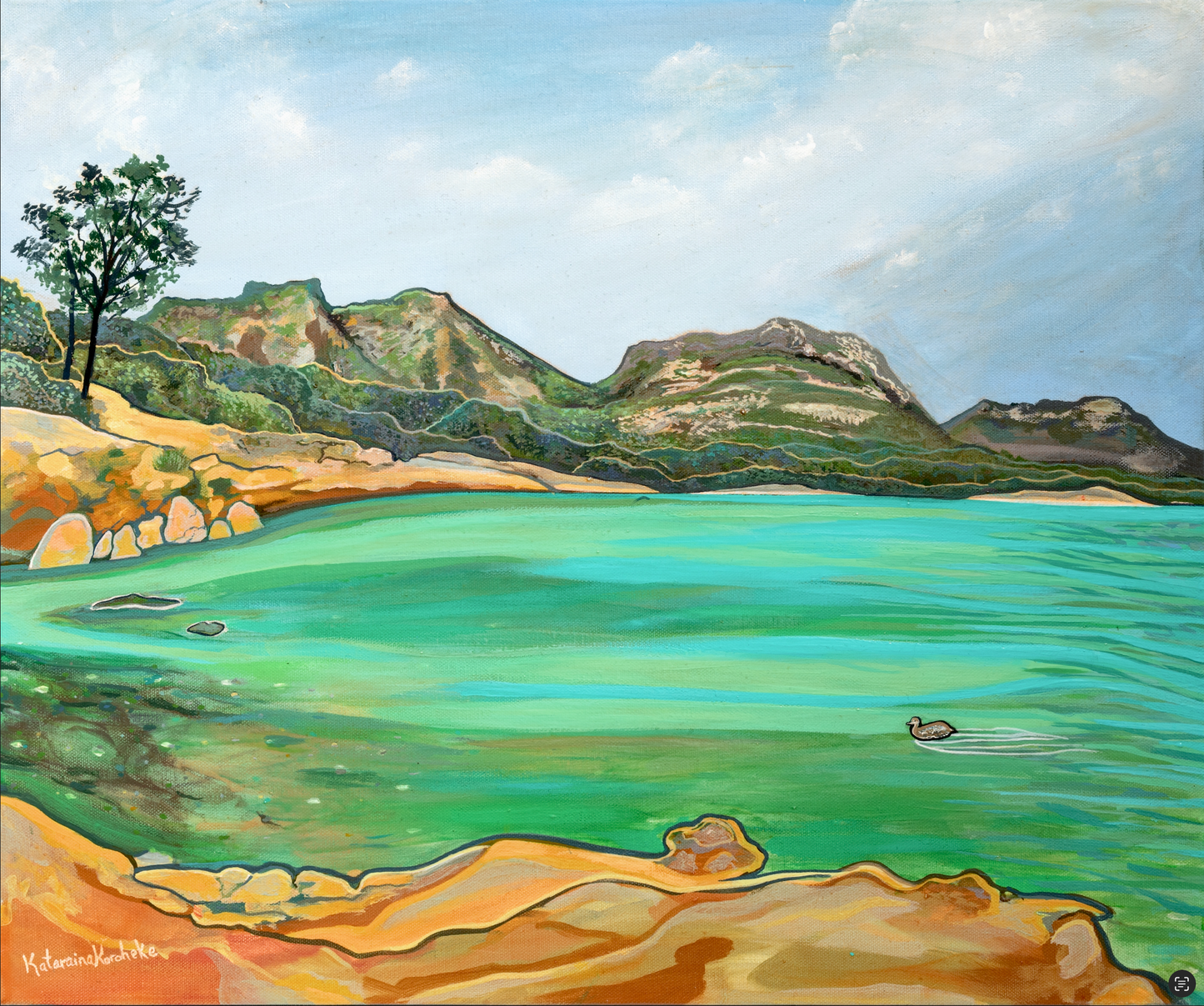 'Honeymoon Bay' original painting