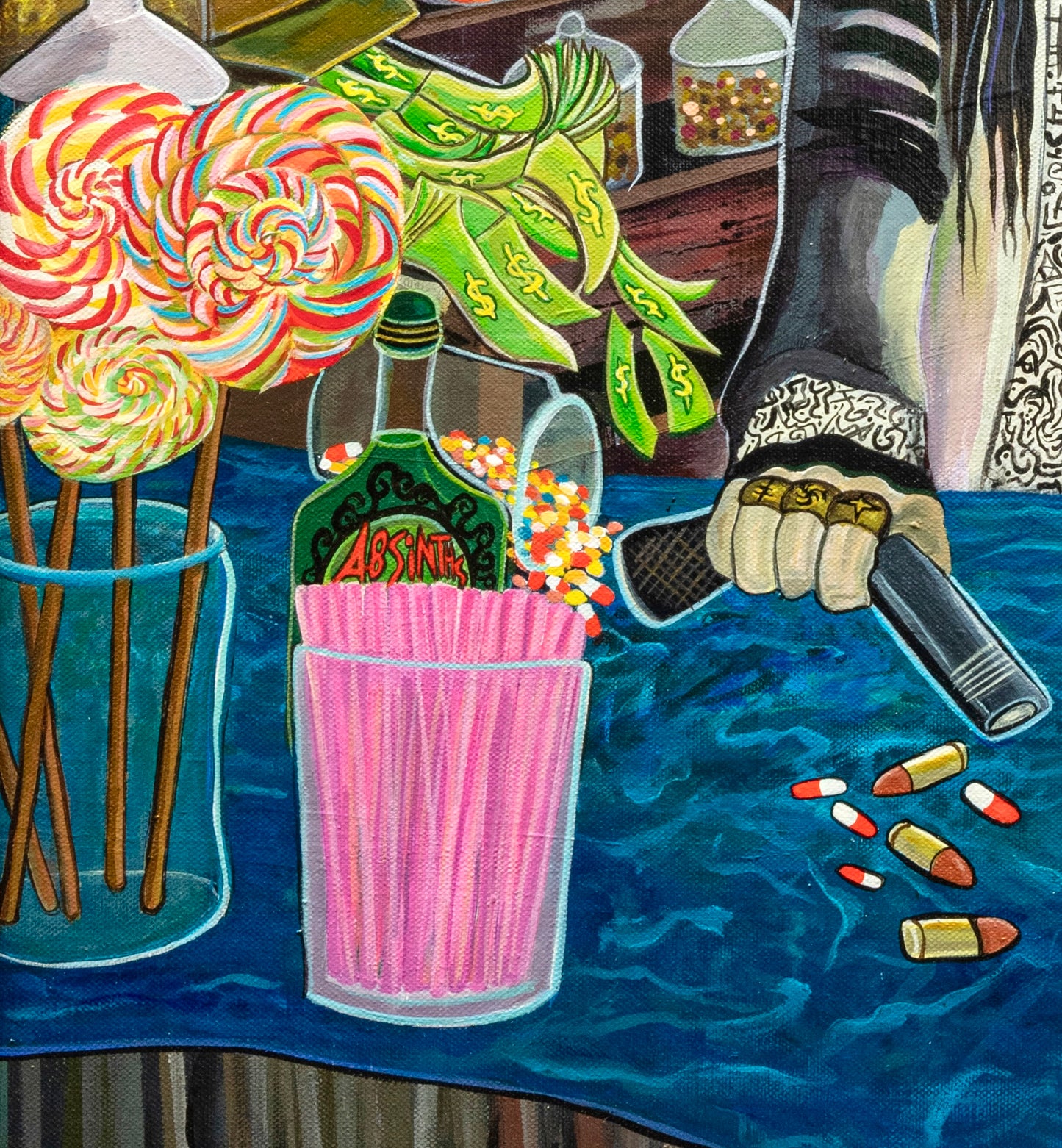 'Seduction of Indulgence' canvas print