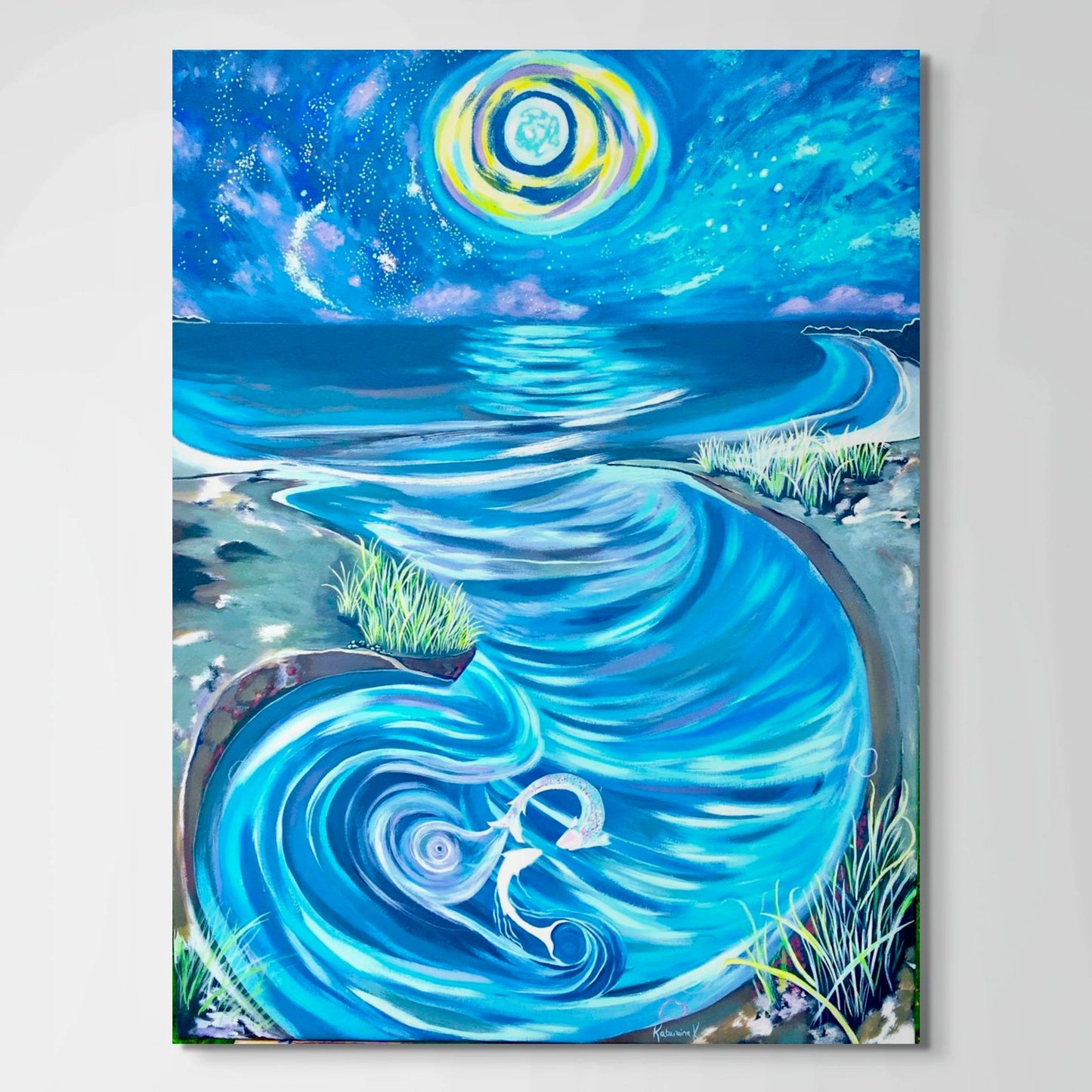 'Swim Of The Night Souls' canvas print