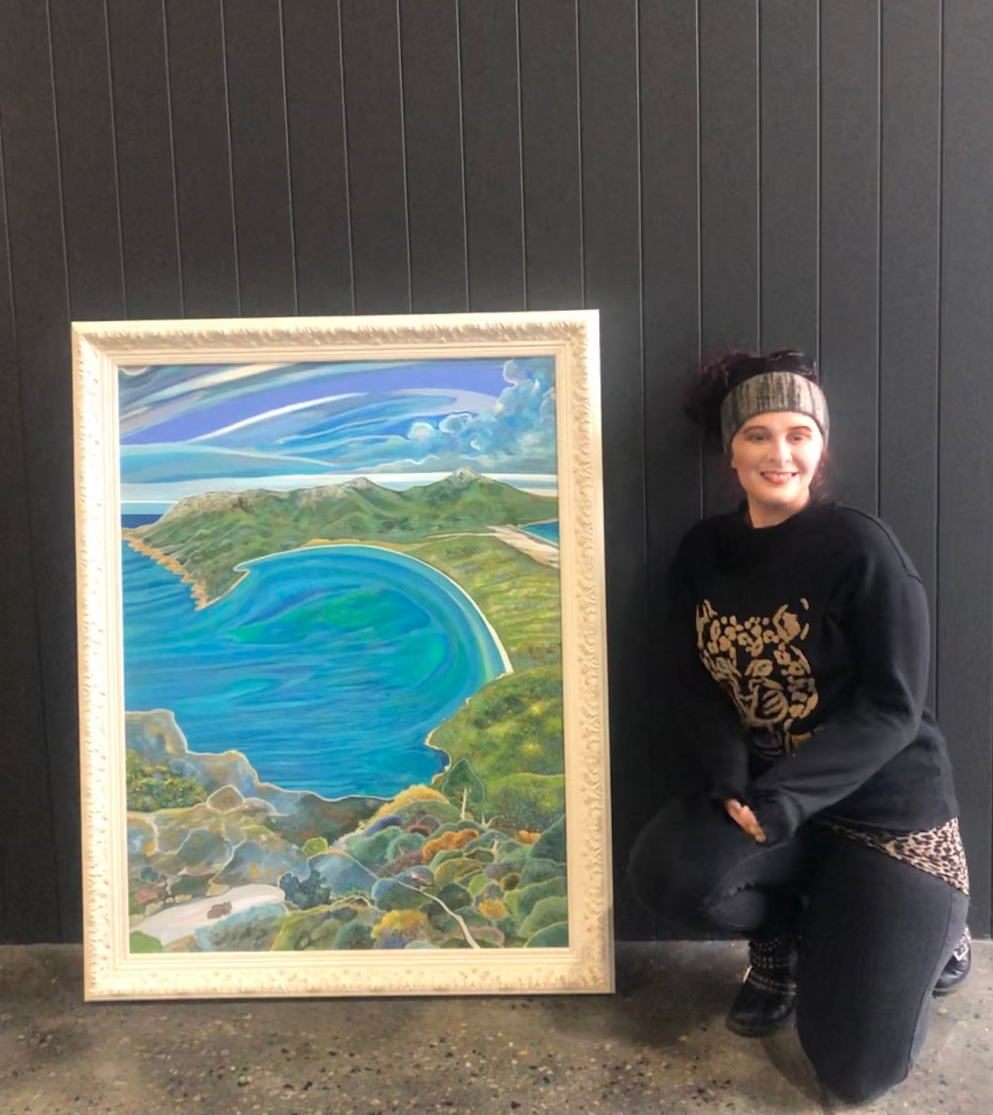 'Wineglass Bay Holiday' canvas print