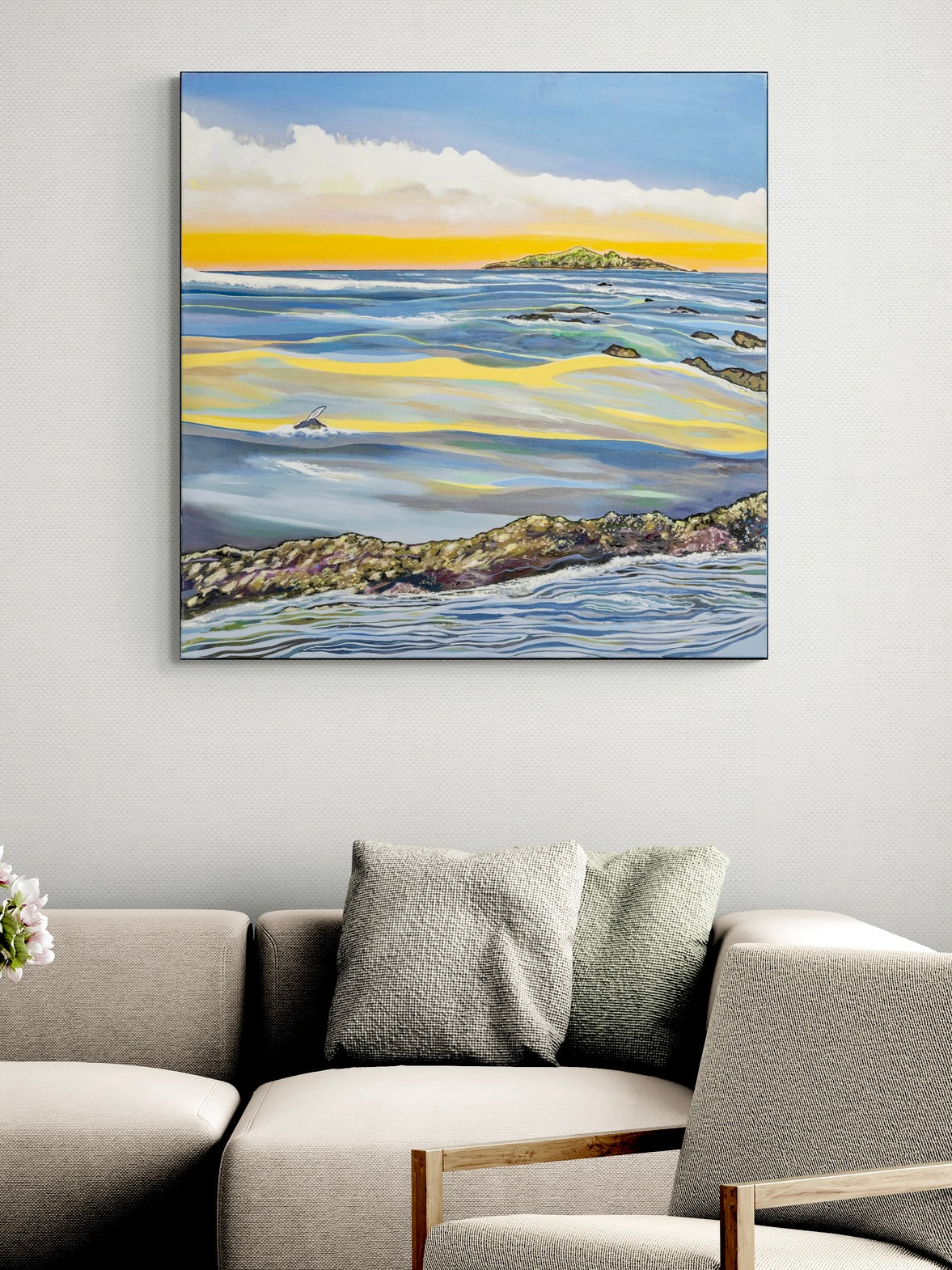 'Sunrise at Sisters' canvas print