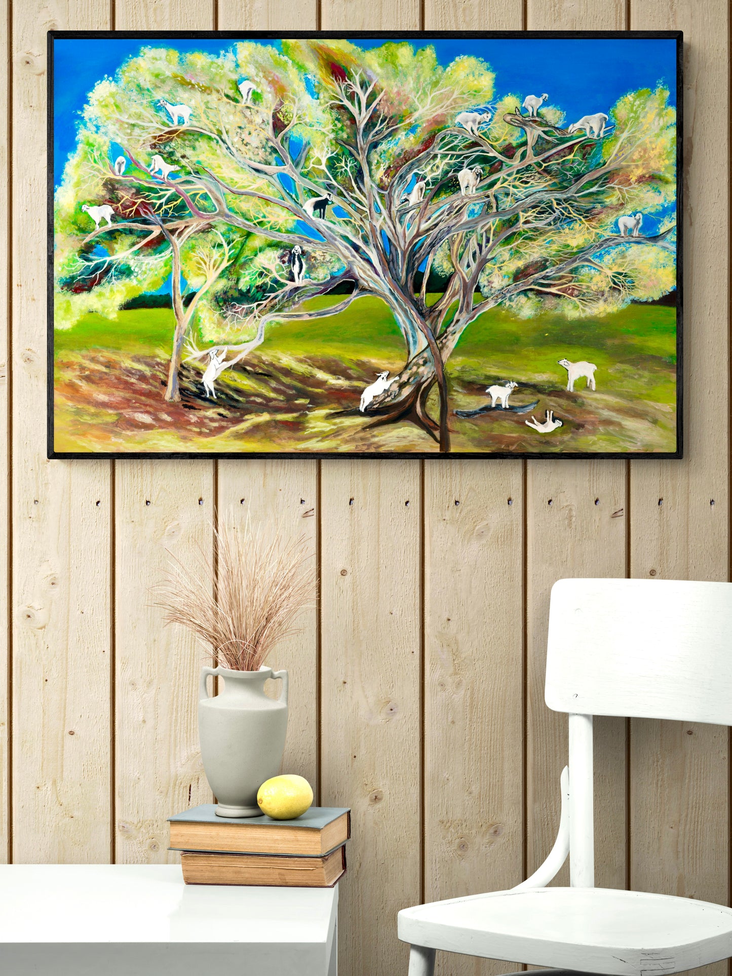 'Goats, They Climb Trees' Canvas Print