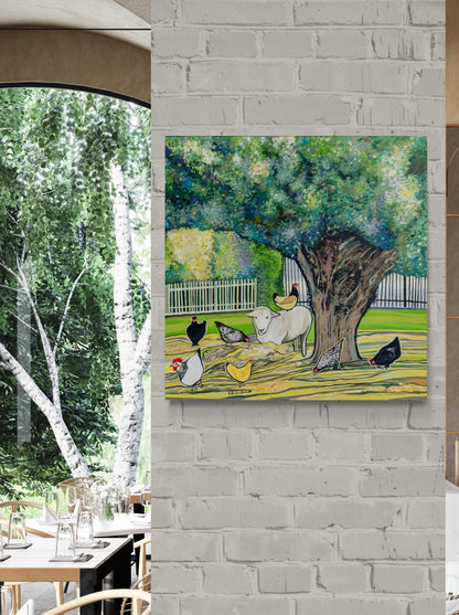 'Lil Flock Of Fluff' canvas Print