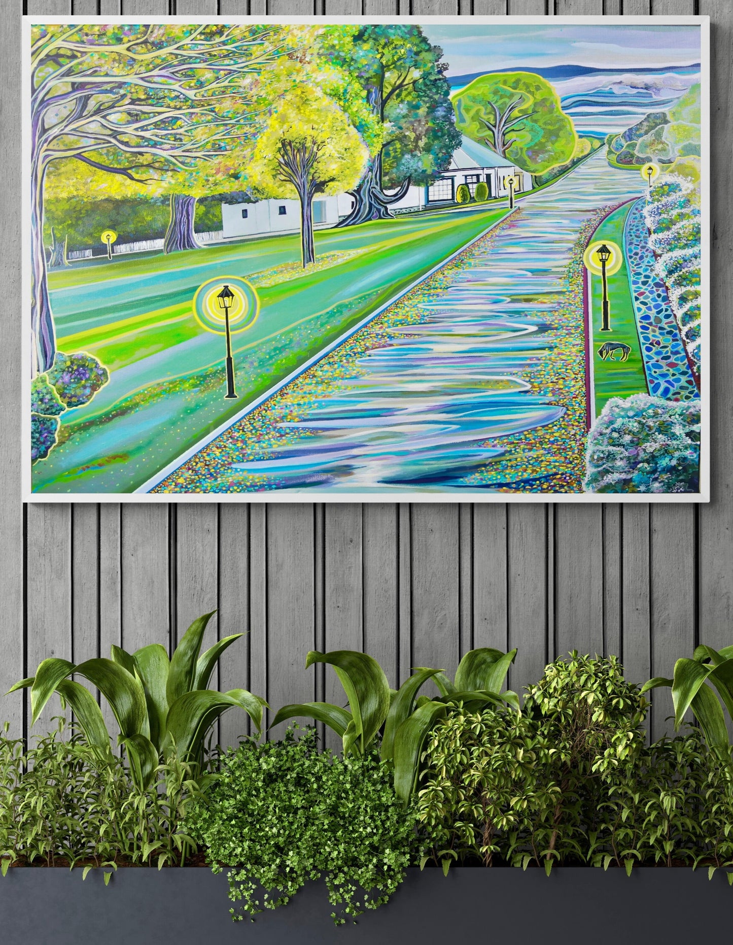 'A Rain Soaked Westbury Day' canvas print