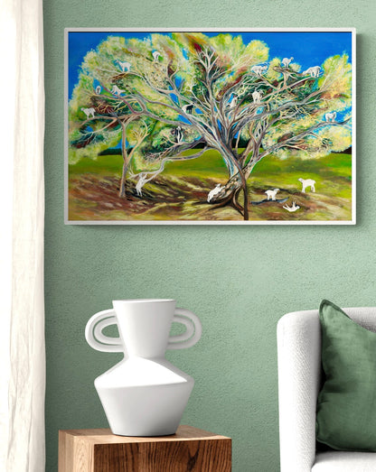 'Goats, They Climb Trees' Canvas Print