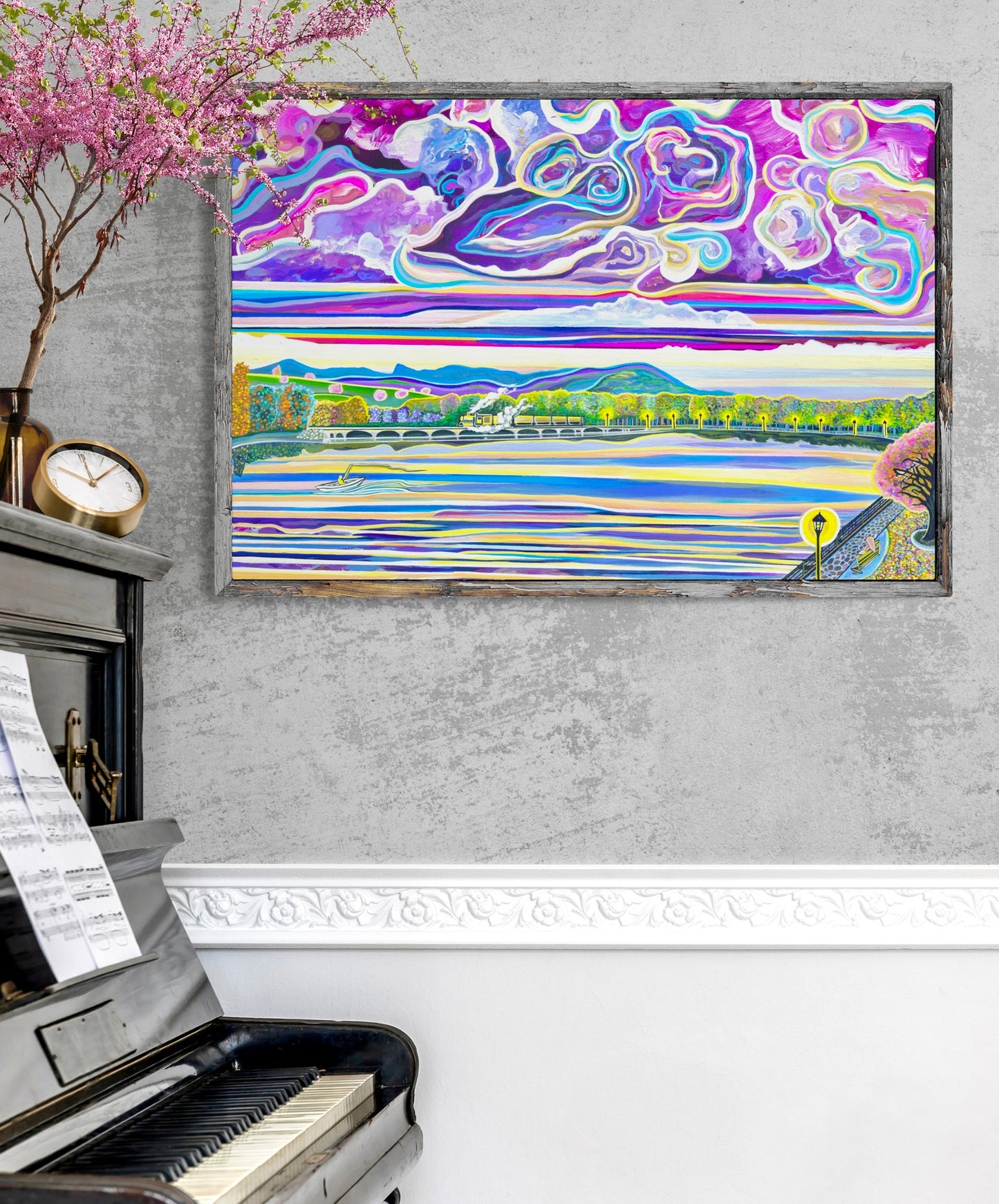 'Riverside Romance' Canvas Print