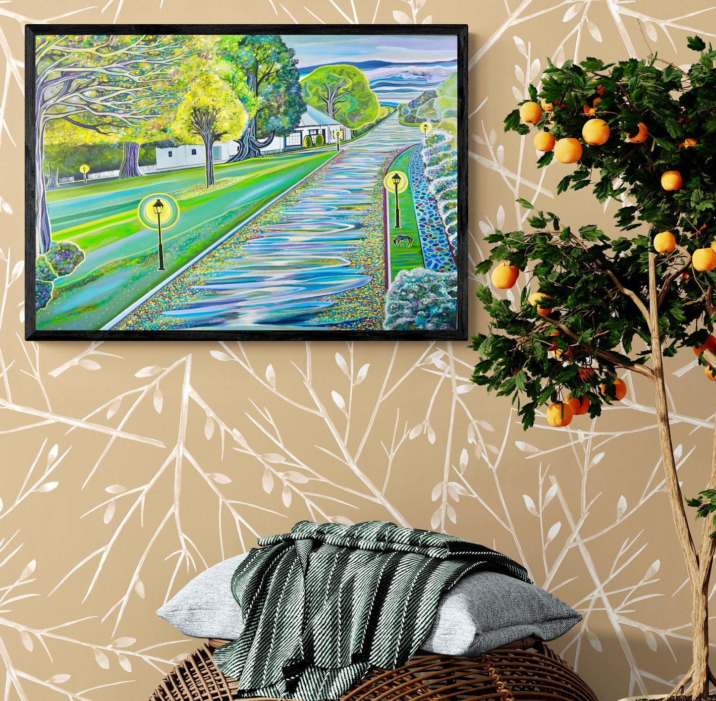 'A Rain Soaked Westbury Day' canvas print