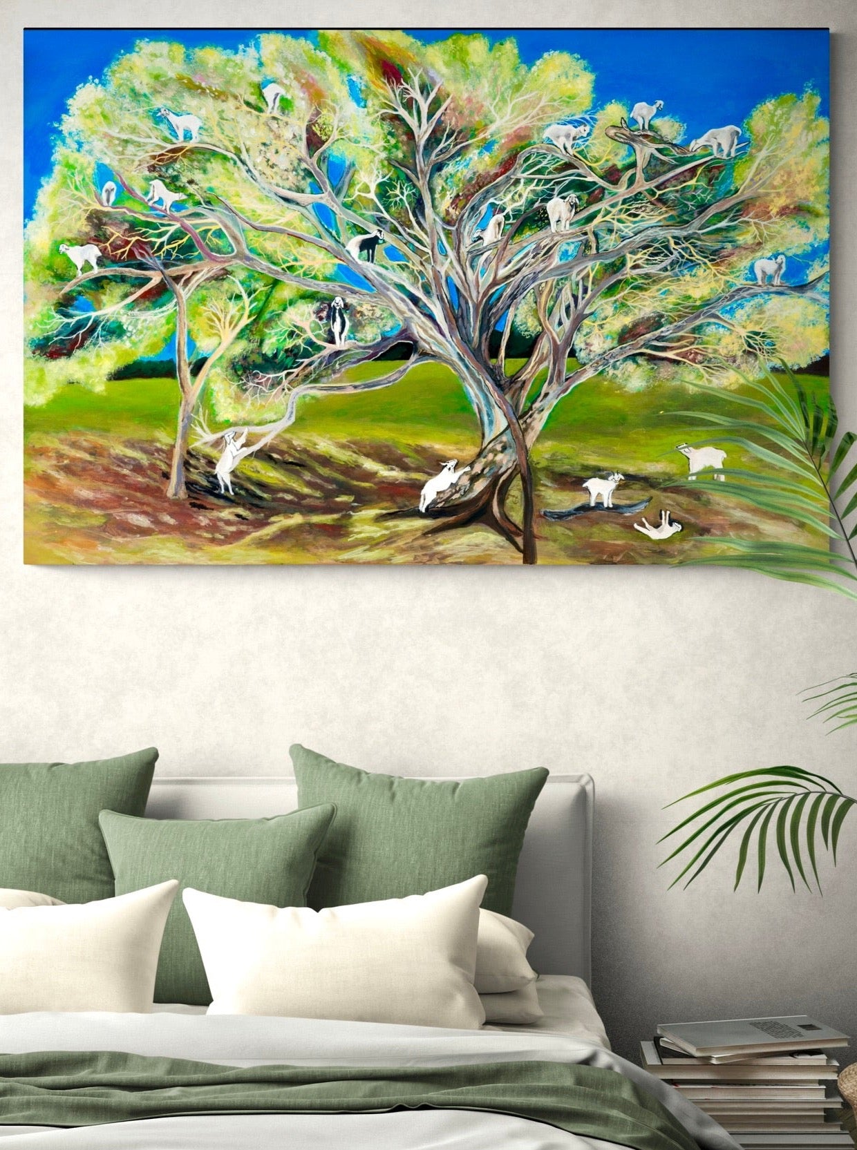 'Goats, They Climb Trees' acrylic print