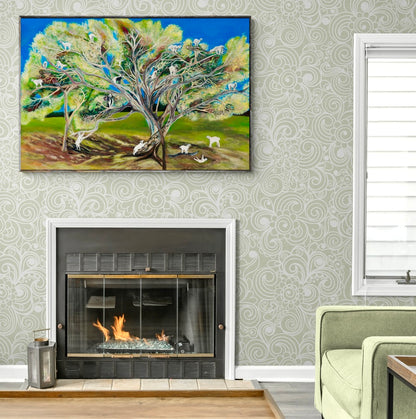'Goats, They Climb Trees' Canvas Print