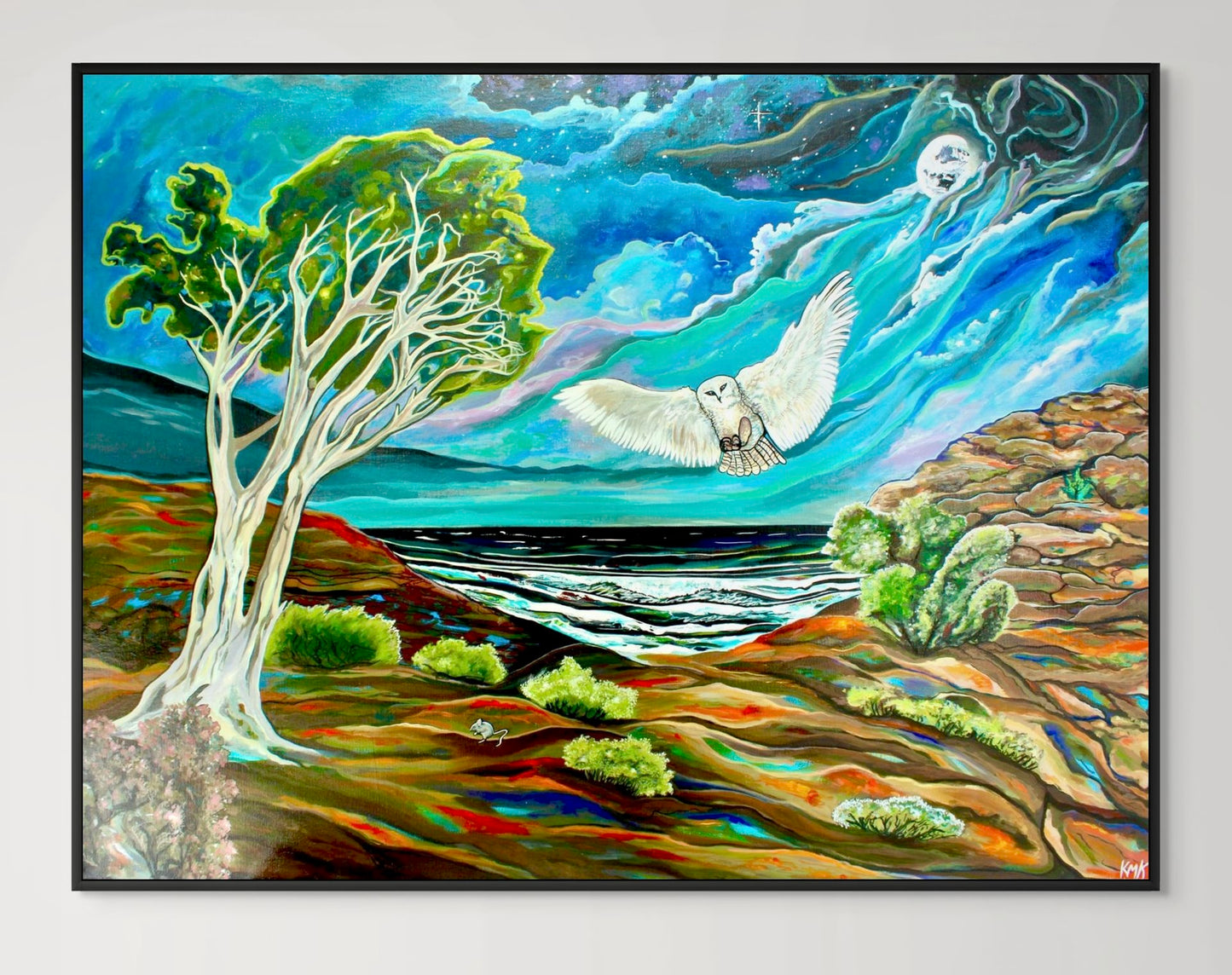 'One FOwl Swoop' canvas Print