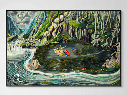 'Down By The River' canvas print