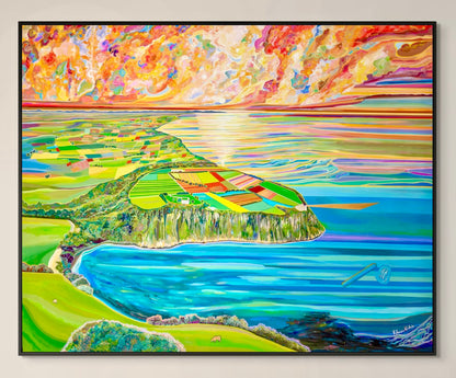 'Tulip Season Upon Table Cape' canvas Print