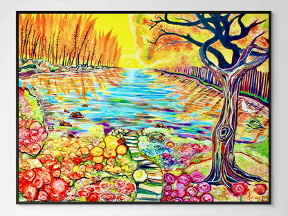 'Marmalade Skies' canvas print