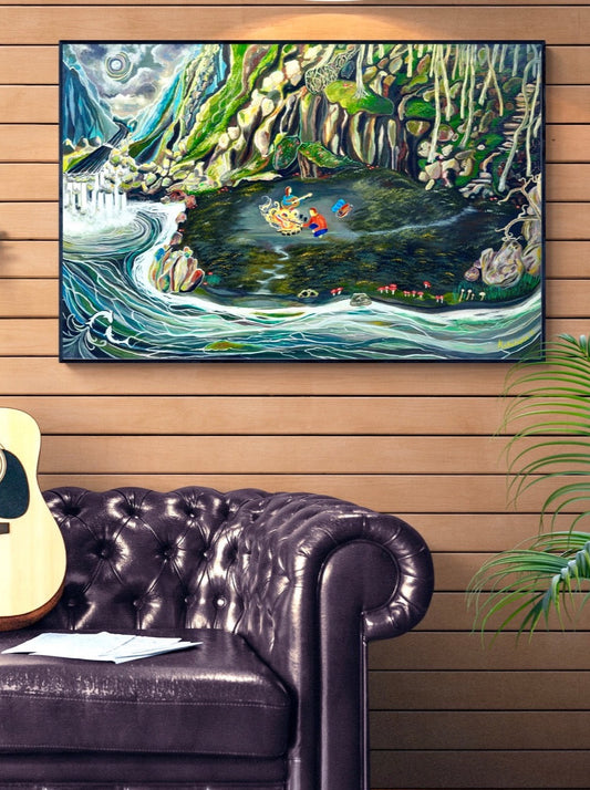 'Down By The River' canvas print