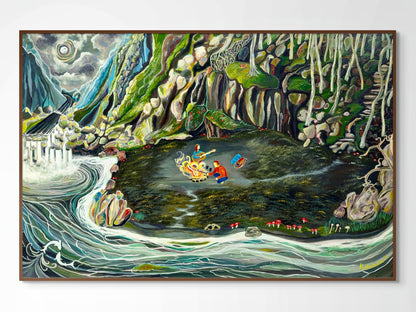 'Down By The River' canvas print