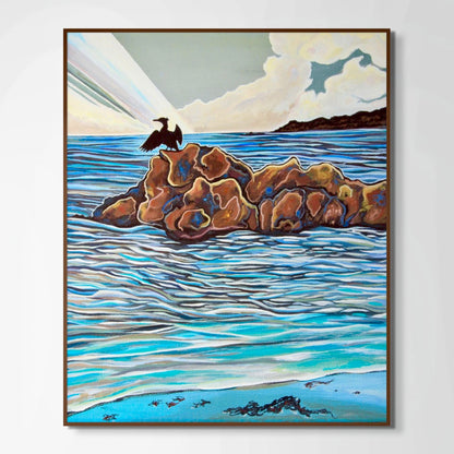 'Ocean Wings' ( Cormorant ) canvas print