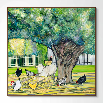 'Lil Flock Of Fluff' canvas Print