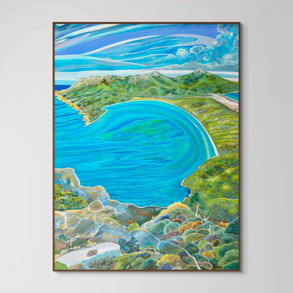 'Wineglass Bay Holiday' canvas print