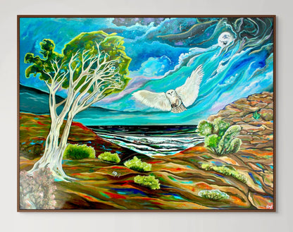 'One FOwl Swoop' canvas Print