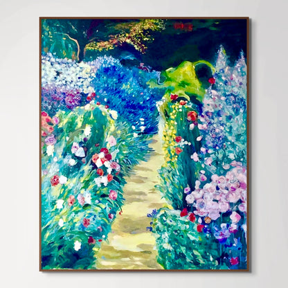 'Down The Garden Path' canvas print