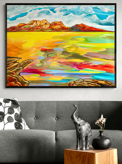 'Bay Of Fiery Hazards' canvas print