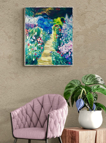 'Down The Garden Path' canvas print