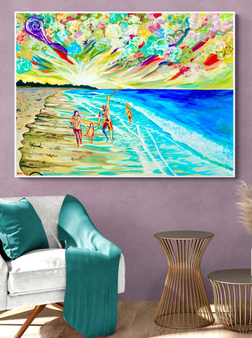 'Day Out At The Beach' canvas Print