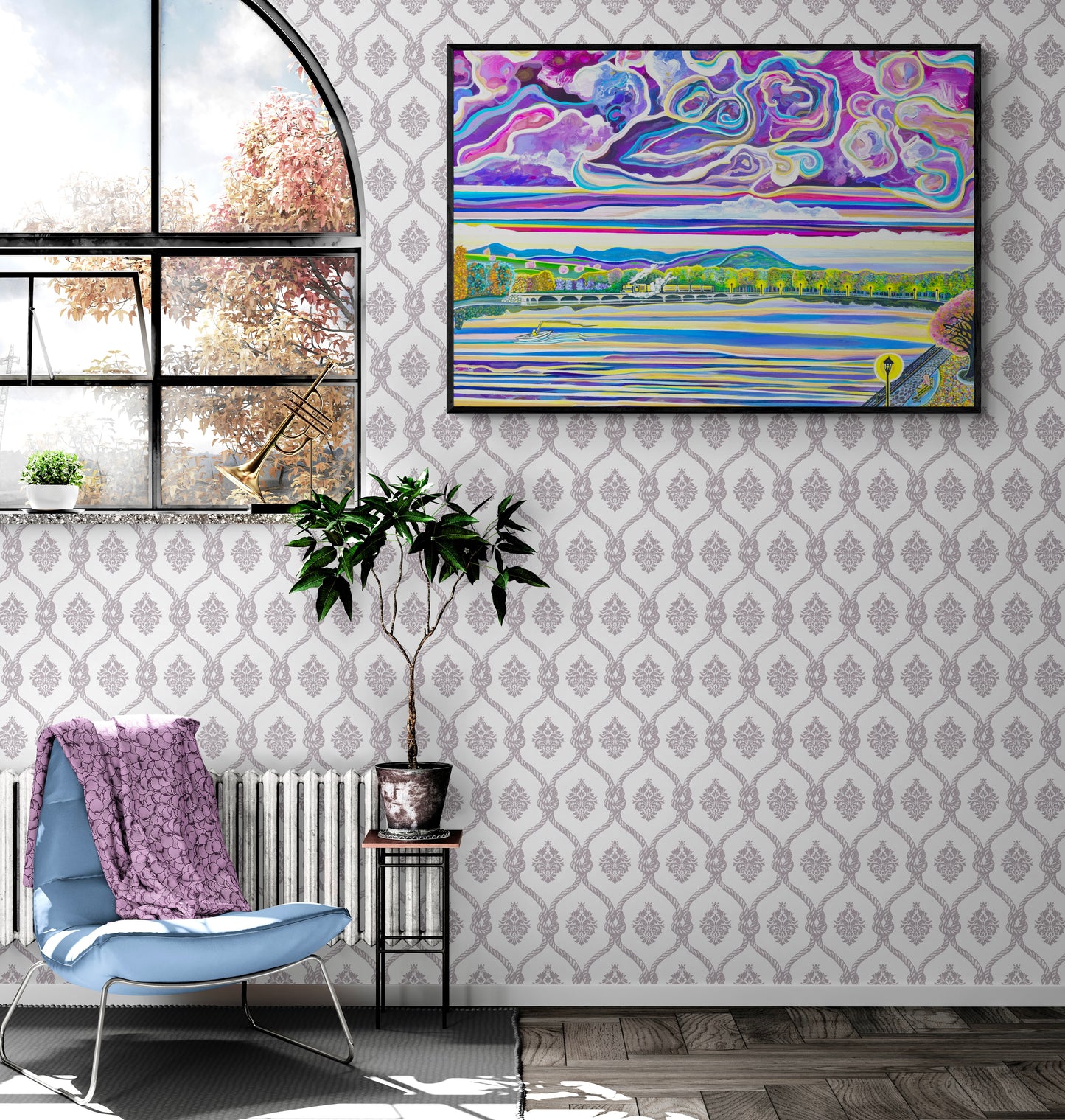 'Riverside Romance' Canvas Print