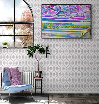 'Riverside Romance' Canvas Print