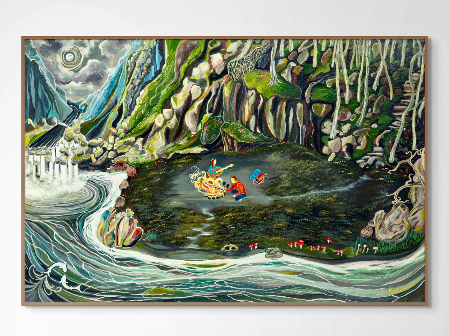 'Down By The River' canvas print