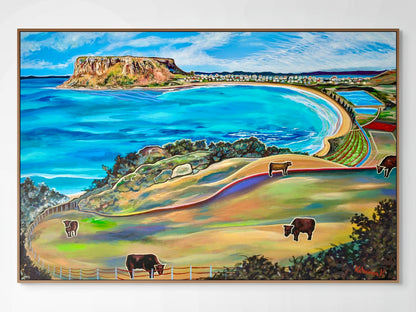'The Cows Are Happy' canvas print