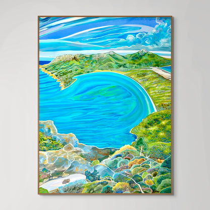 'Wineglass Bay Holiday' canvas print