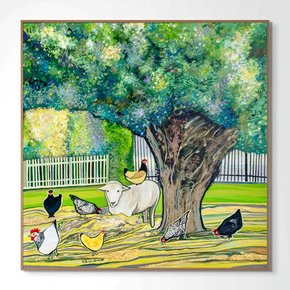 'Lil Flock Of Fluff' canvas Print