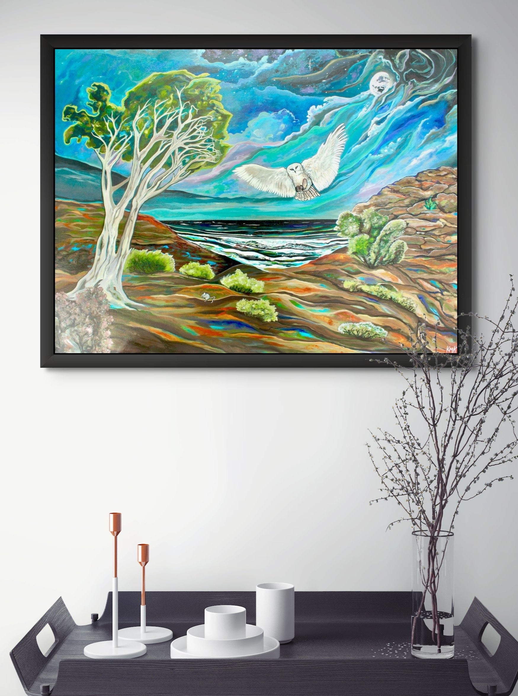 'One FOwl Swoop' canvas Print – Kataraina Koroheke Fine Art