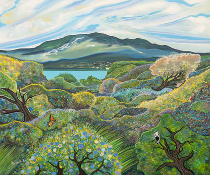 ' Mt Wellington Across the Derwent' Original Painting