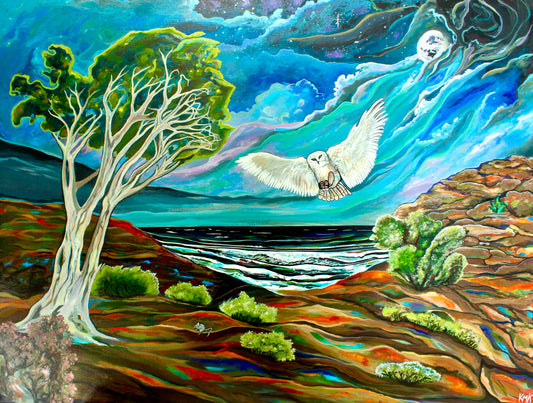 'One FOwl Swoop' canvas Print