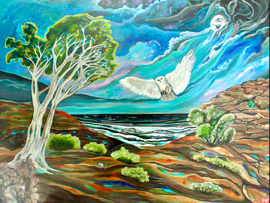 'One FOwl Swoop' canvas Print