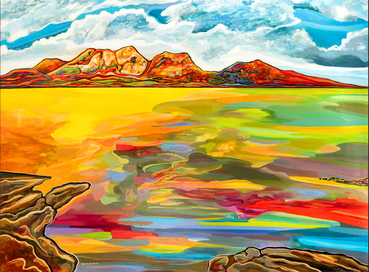 'Bay Of Fiery Hazards' canvas print