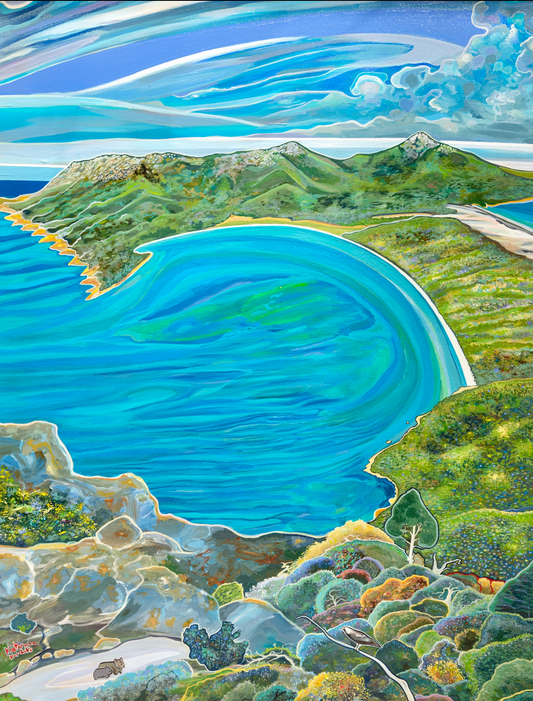 'Wineglass Bay Holiday' canvas print