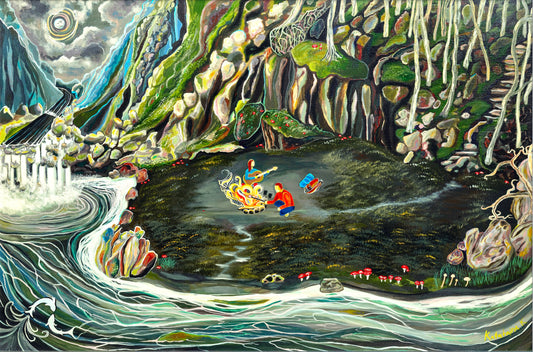 'Down By The River' canvas print