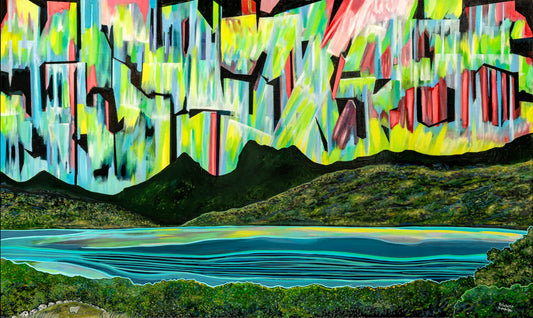 'Lights Of Cradle' canvas print