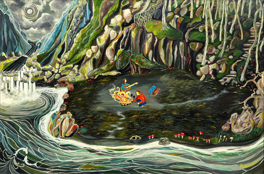 'Down By The River' canvas print