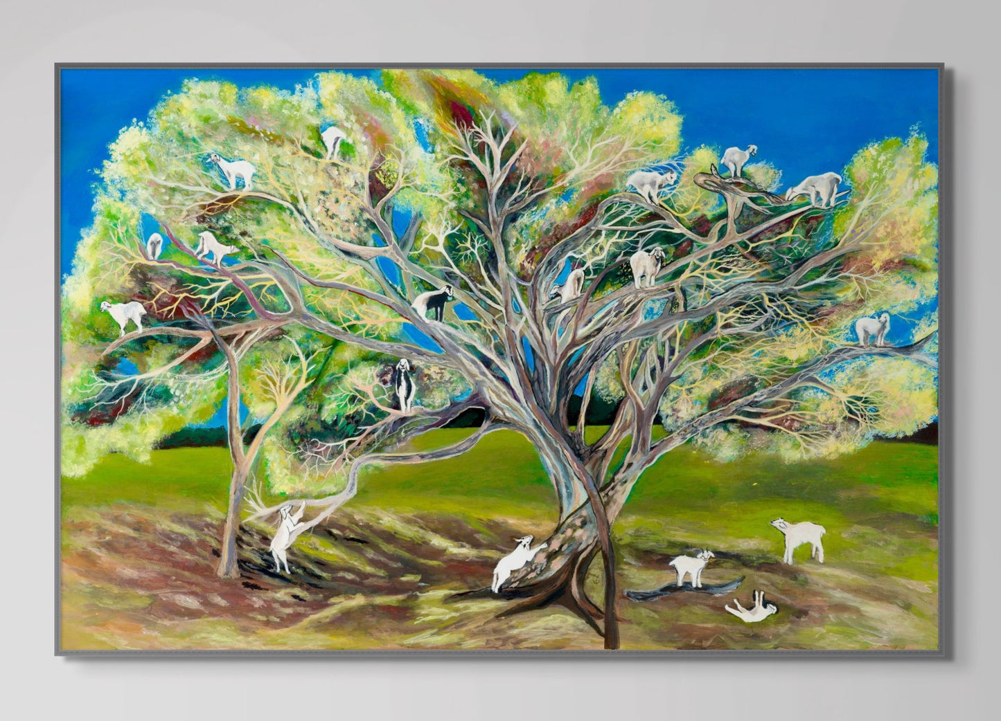 'Goats, They Climb Trees' Canvas Print